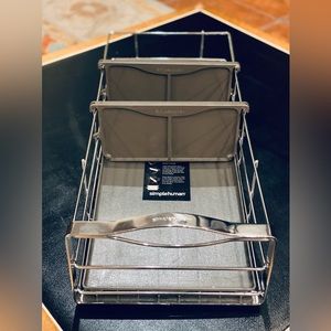 Simply human under cabinet slide-out organizer